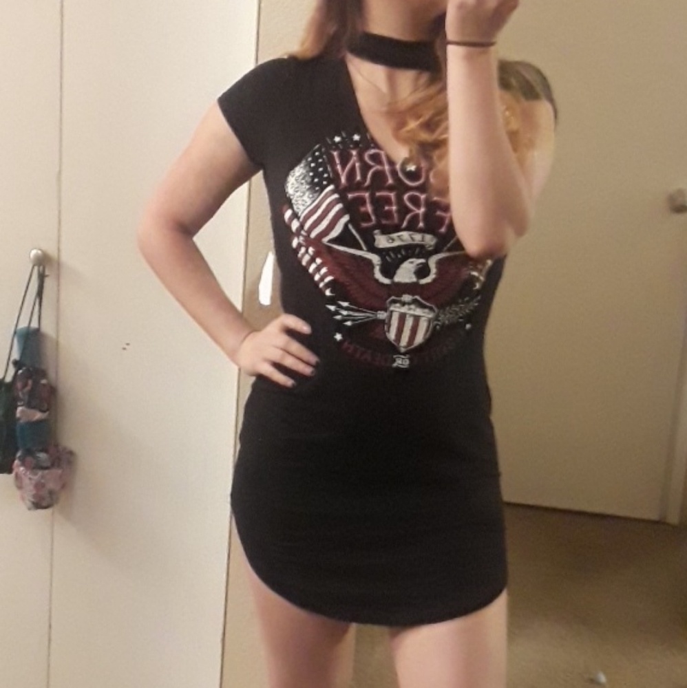 Selling this mini black dress